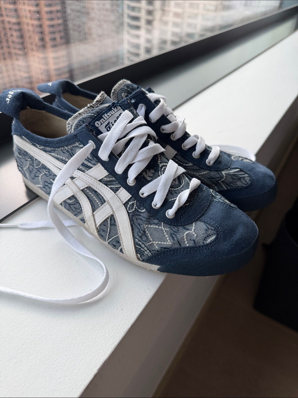 Onitsuka Tiger Navy Paisley-print Sneakers
